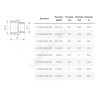 Ниппель латунь никель переходной Ду 25х15 (1"х1/2") НР VALFEX VF.580.N.100.012