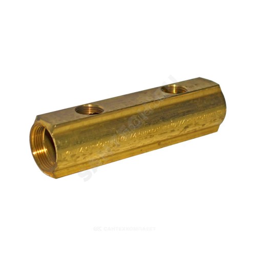 Коллектор латунь 3/4" ВР/ВР на 8 вых 1/2" ВР м/о 50мм R551 Giacomini R551Y028