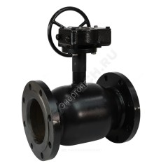 Кран шаровой сталь 09Г2С Ballomax КШТ 61.103 Ду 300 Ру16 фл L=632мм с редуктором BROEN КШТ 61.103.300.Р.16