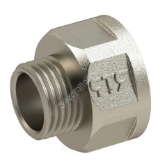 Переход латунь никель Ду 15х10 (1/2"х3/8") ВР/НР RTP (РосТурПласт) 31592
