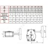 Редуктор четвертьоборотный VPNREDUCT F07 IP66 для затвора VP Ду 125-150 Tecofi VPNREDUCT-F07