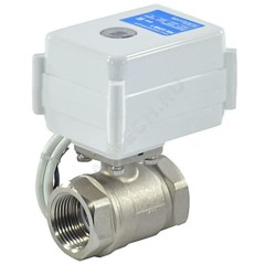 Кран шаровой латунь МК Ду 25 1" Ру16 ВР с эл/прив 220В Neptun 2237777