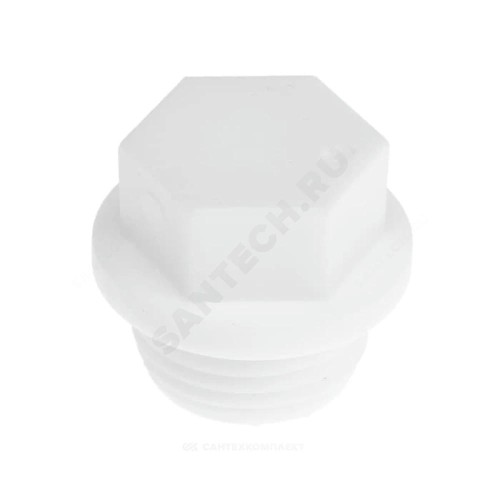 Заглушка PP-R белая Дн 20х1/2" НР PRO VALFEX 10163020-PRO