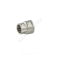 Муфта латунь никель переходная Ду 50х40 (2"х1 1/2") ВР/ВР SantechSystems