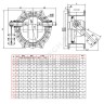 Клапан обратный чугун поворотный CP4243 Ду 400 Ру16 Тмакс=80 оС фл с противовесом диск чугун Tecofi CP4243-0400