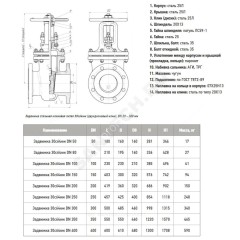 Задвижка клиновая сталь 30с64нж Ду 250 Ру25 фл МЗТА