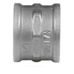 Муфта латунь никель Ду 20 (3/4") ВР 9018 ГОСТ 32585-2013 Aquasfera 9018-02
