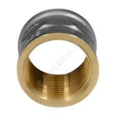 Муфта латунь никель Ду 20 (3/4") ВР 9018 ГОСТ 32585-2013 Aquasfera 9018-02