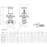 Клапан балансировочный автомат латунь Ду 32 G1 1/4" Ру16 Тмакс=110 оС ВР 5-30 кПа Kvs=6.95м3/ч без ниппелей OR 0610.033