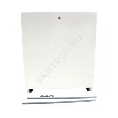 Шкаф коллекторный встраиваемый сталь ШРВ-2 553х120-190х650-730мм RAL 9016 (Белый) STAHLMANN SCC-0002-000067