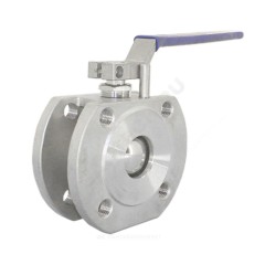 Кран шаровой нерж Ду 20 Ру40 межфл под электропривод с рукояткой ISO F03/F04 Benarmo