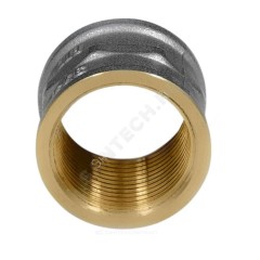 Муфта латунь никель Ду 32 (1 1/4") ВР 9018 ГОСТ 32585-2013 Aquasfera 9018-04
