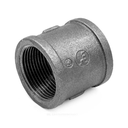 Муфта прямая чугун Ду 15 (1/2") ВР Fittex PLUS
