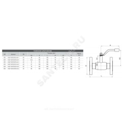 Кран шаровой сталь 09Г2С Ballomax КШТ 60.103 Ду 20 Ру40 фл L=150мм BROEN КШТ 60.103.020.А.40
