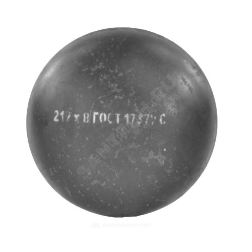 Заглушка сталь эллиптическая Дн 76х3,5 (Ду 65) п/привар ГОСТ 17379-2001