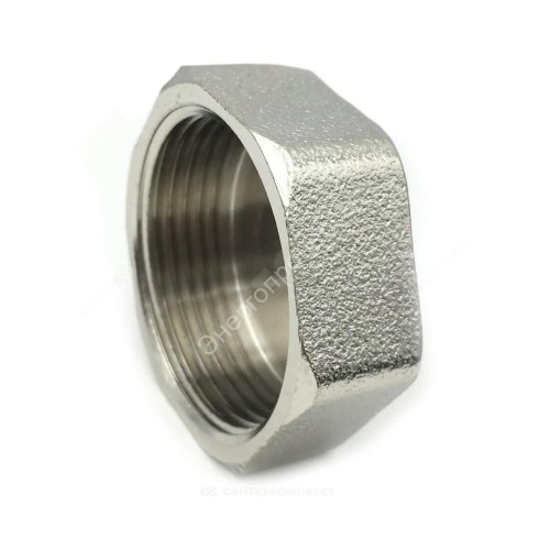 Заглушка латунь никель Ду 15 (1/2") ВР SantechSystems