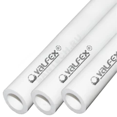 Труба PP-R белая Дн 20х3,4 Ру20 SDR6 Т<80С L=2м VALFEX 101020202