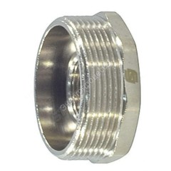 Футорка латунь никель Ду 50х25 (2"х1") НР/ВР SantechSystems