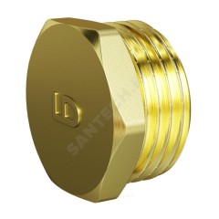 Заглушка латунь Ду 25 (1") НР LD LD.65.505.25