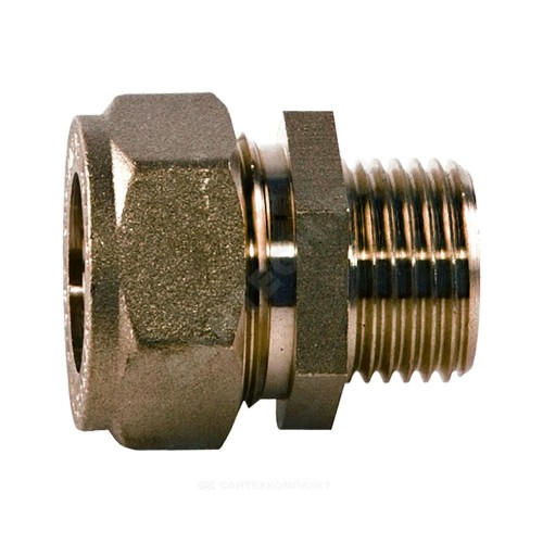 Муфта латунь 20Aх1/2" обжим/НР STAHLMANN SSML2001/2BEF