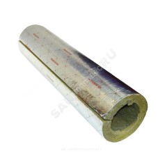Цилиндр навивной минеральная вата ROCKWOOL 100 кашированный армированной фольгой 60/57 L=1м ROCKWOOL 135261