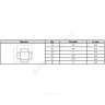 Крест прямой чугун Ду 20 (3/4") ВР/ВР Fittex PLUS