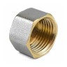 Заглушка латунь никель Ду 32 (1 1/4") ВР 9016 ГОСТ 32585-2013 Aquasfera 9016-04