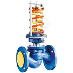 Регулятор давления после себя чугун RDT-P Ду 150 Ру16 фл Рп0.16-1.8 Kvs=160м3/ч Теплосила RDT-P-1.1-150-160