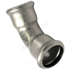 Отвод сталь нерж AISI 316L 45гр Дн 54 Ру16 пресс Inoxpres RM 181054450