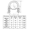 Опора сталь ОПБ-2 подвижная Ду 40 (Дн 44,5-48) КАЗ