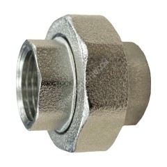 Соединитель латунь никель американка Ду 15 (1/2") прямой ВР/ВР SantechSystems