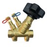 Клапан балансировочный ручной латунь MVT-R Ду 32 Rp1 1/4" Ру16 Тмакс=120 оС ВР Kvs=14.11м3/ч с измерительными ниппелями Ридан 003Z4044R