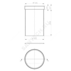 Удлинитель PP HL3400 Дн 145 для трапов серии HL3100 и HL5100 L=226мм HL HL3400