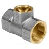 Тройник латунь никель переходной Ду 20х15х20 (3/4"х1/2"х3/4") ВР/ВР 9008 ГОСТ 32585-2013 Aquasfera 9008-01