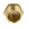 Заглушка латунь никель Ду 32 (1 1/4") НР 9017 ГОСТ 32585-2013 Aquasfera 9017-04