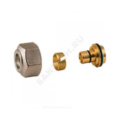 Переходник МП латунь обжим Дн 25х3,5х22 R179 Giacomini R179X103