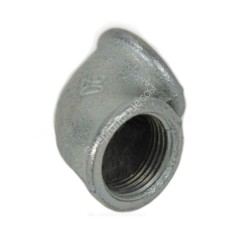 Угольник проходной чугун оц Ду 15 (1/2") ВР/ВР Fittex