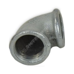 Угольник проходной чугун оц Ду 15 (1/2") ВР/ВР Fittex