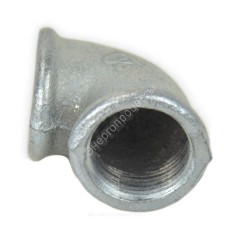 Угольник проходной чугун оц Ду 15 (1/2") ВР/ВР Fittex