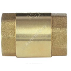Клапан обратный латунь осевой 3002 Ду 40 Ру25 Тмакс=100 оС ВР 1 1/2" диск латунь шток латунь Aquasfera 3002-05