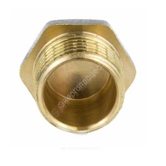 Заглушка латунь никель Ду 50 (2") НР 9017 ГОСТ 32585-2013 Aquasfera 9017-06