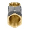 Тройник латунь никель переходной Ду 32х25х32 (1 1/4"х1"х1 1/4") ВР/ВР 9008 ГОСТ 32585-2013 Aquasfera 9008-06