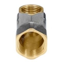 Тройник латунь никель переходной Ду 32х25х32 (1 1/4"х1"х1 1/4") ВР/ВР 9008 ГОСТ 32585-2013 Aquasfera 9008-06