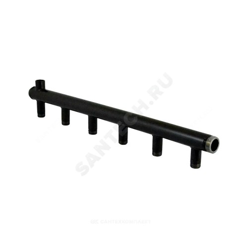 Коллектор сталь Ду 50 1 1/4" НР на 3 вых 1/2" НР м/о 100мм Элит-Металл 4111-ст