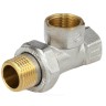 Тройник латунь никель Ду 15 (1/2") ВР/ВР/нак/гайка 9030 ГОСТ 32585-2013 Aquasfera 9030-01