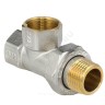 Тройник латунь никель Ду 15 (1/2") ВР/ВР/нак/гайка 9030 ГОСТ 32585-2013 Aquasfera 9030-01